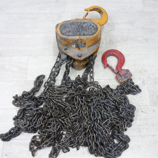 [送料無料] ◆チェーンブロック 手動式 手動 1.5t 1.5トン 1.5ton 工具 吊り 吊上げ 荷揚げ 型式 不明◆