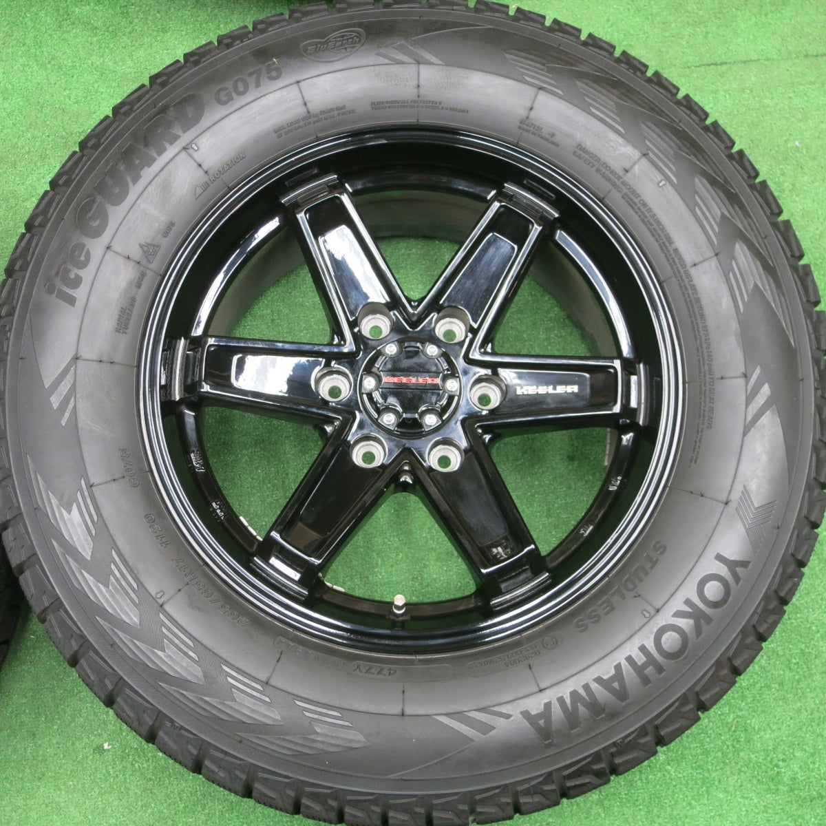 バリ溝！22年！キレイ！9.5分★KEELER TACTICS 265/65R17 スタッドレス ヨコハマ アイスガード G075 キーラー タクティクス 17インチ PCD139.7/6H★6021402NKス