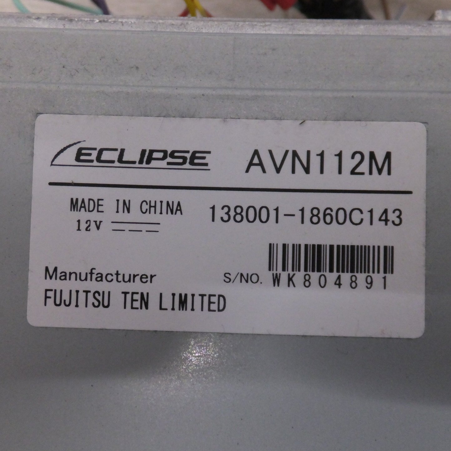 [送料無料] ★富士通テン イクリプス ECLIPSE メモリーナビゲーション AVN112M[7]★