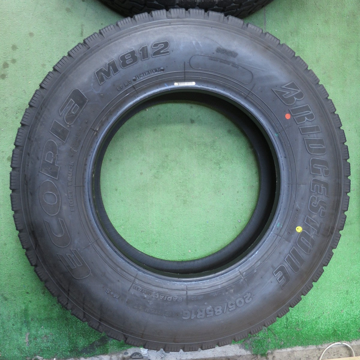 ほぼ未使用！25年！6本★トラック バス タイヤ 205/85R16 117/115N ブリヂストン エコピア M812 ミックス オールシーズン 16インチ★6013106イスタ