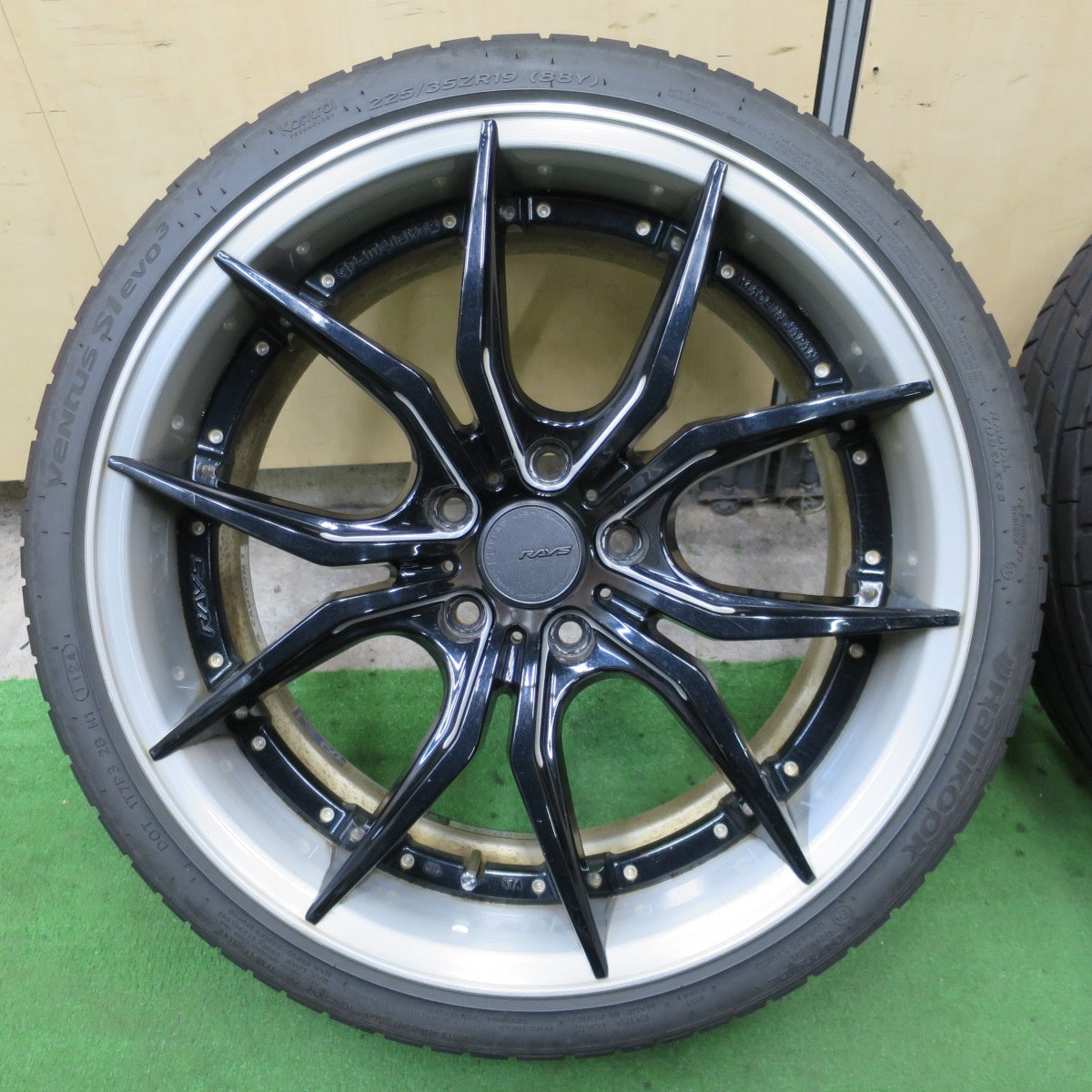 バリ溝！24年！9.5分★RAYS 57FXX-PRO 225/35R19 235/35R19 ハンコック ベンタス S1 evo3 レイズ 19インチ PCD114.3/5H★6022702ナノ