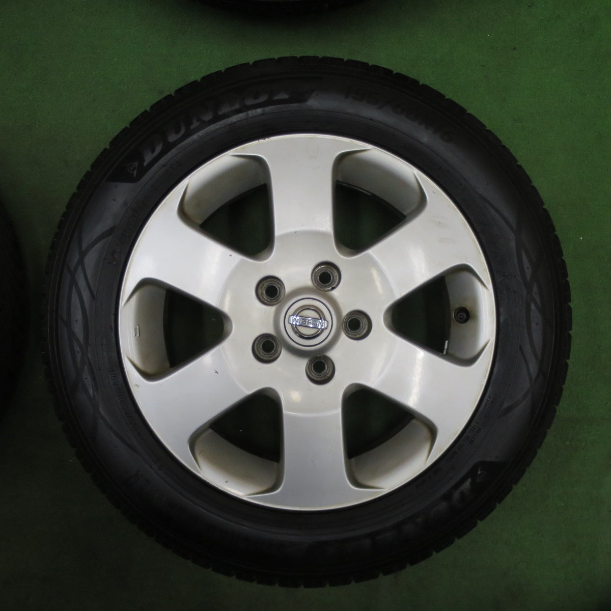 バリ溝！25年！9.5分★日産 C25 セレナ 純正 195/60R16 ダンロップ SYNCHRO WEATHER オールシーズン 16インチ PCD114.3/5H★6021402TTス