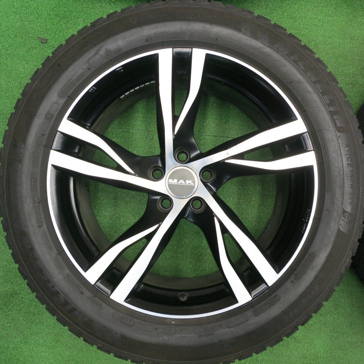 バリ溝！21年！9分★ボルボ 等 MAK STOCKHOLM 235/55R19 スタッドレス ミシュラン X-ICE SNOW SUV 19インチ ストックホルム PCD108/5H★4120806TNス