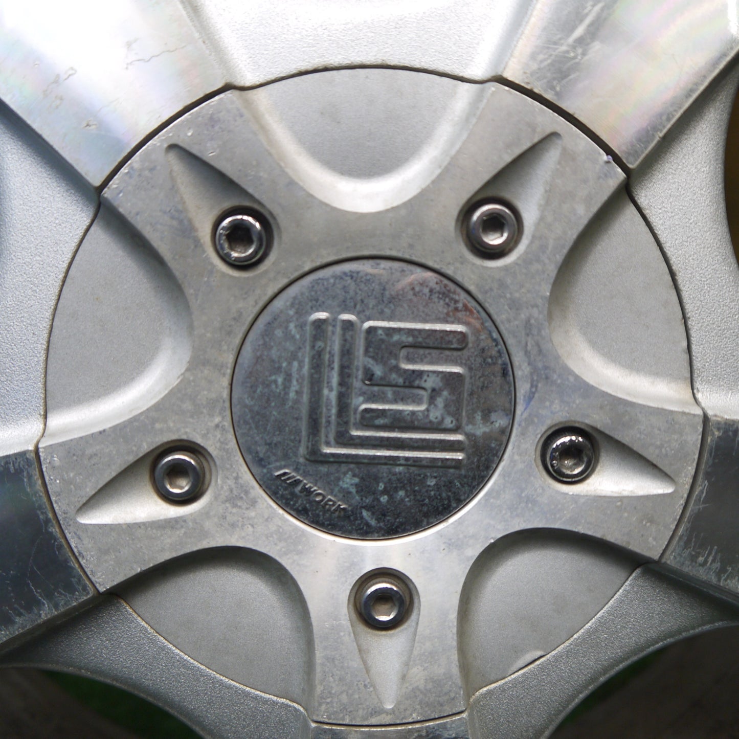 バリ溝！23年！9分★WORK LS105 175/65R15 スタッドレス ブリヂストン ブリザック VRX2 ワーク 15インチ PCD100/4H★6031606Hス