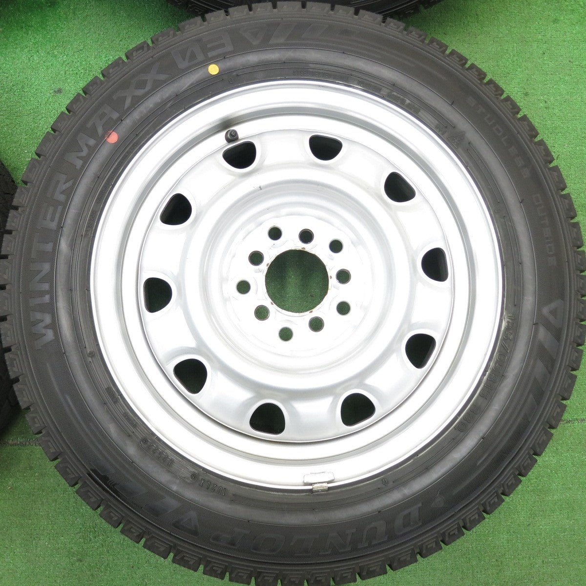 バリ溝！22年！キレイ！9.5分以上★スタッドレス 185/65R15 ダンロップ ウインターマックス 03 スチール ホイール 15インチ PCD114.3/5H★5051602AKス