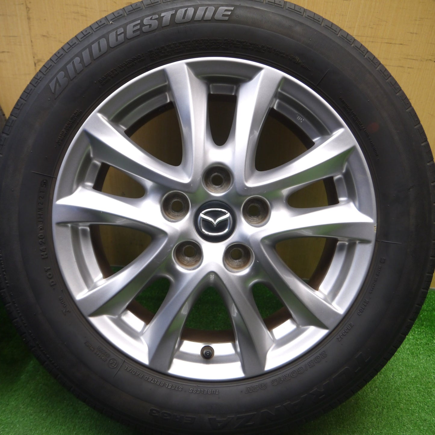 [送料無料] 4本価格★マツダ アクセラ 純正 205/60R16 ブリヂストン トランザ ER33 16インチ PCD114.3/5H★5011708Hノ