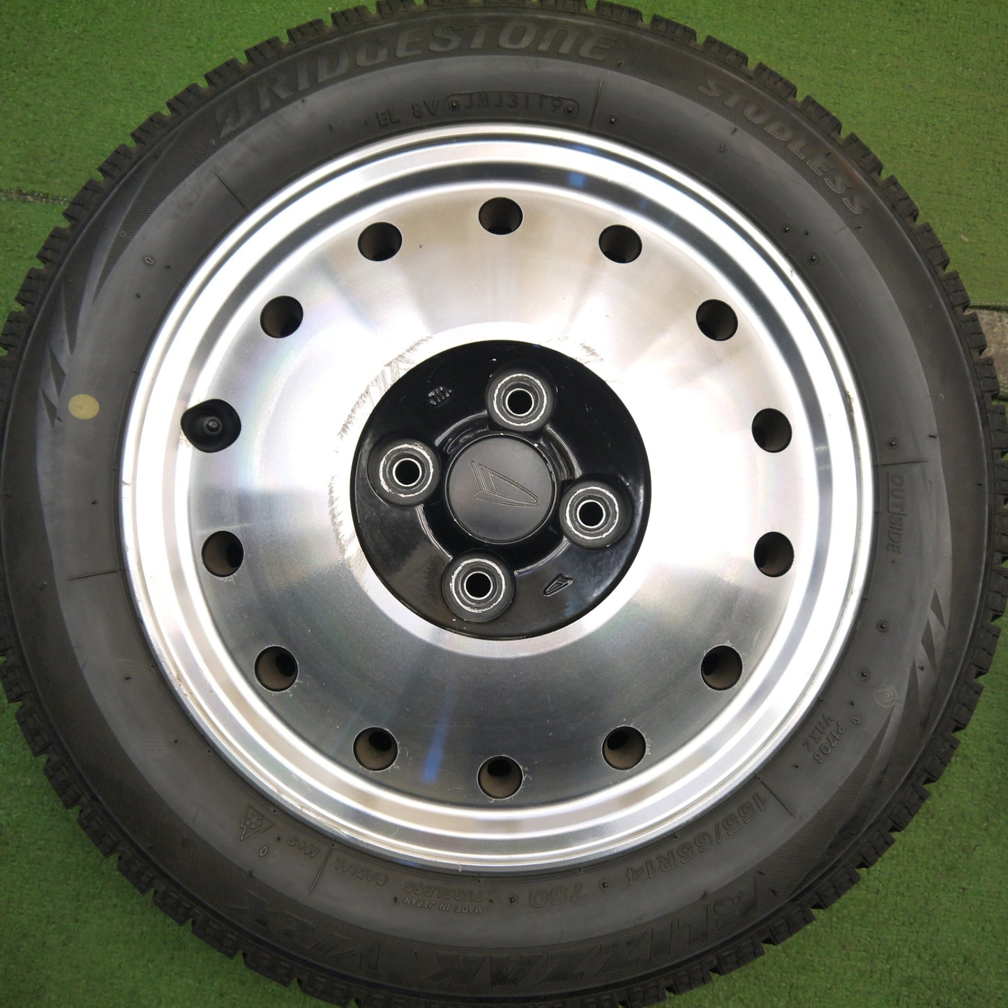 4本価格★ダイハツ ネイキッド 純正 155/65R14 スタッドレス ブリヂストン ブリザック VRX 14インチ PCD100/4H★5052001Hス