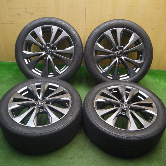 [送料無料] 空気圧センサー付★レクサス UX Fスポーツ 純正 225/50R18 ブリヂストン トランザ T005A 18インチ PCD114.3/5H★5021908Hノ