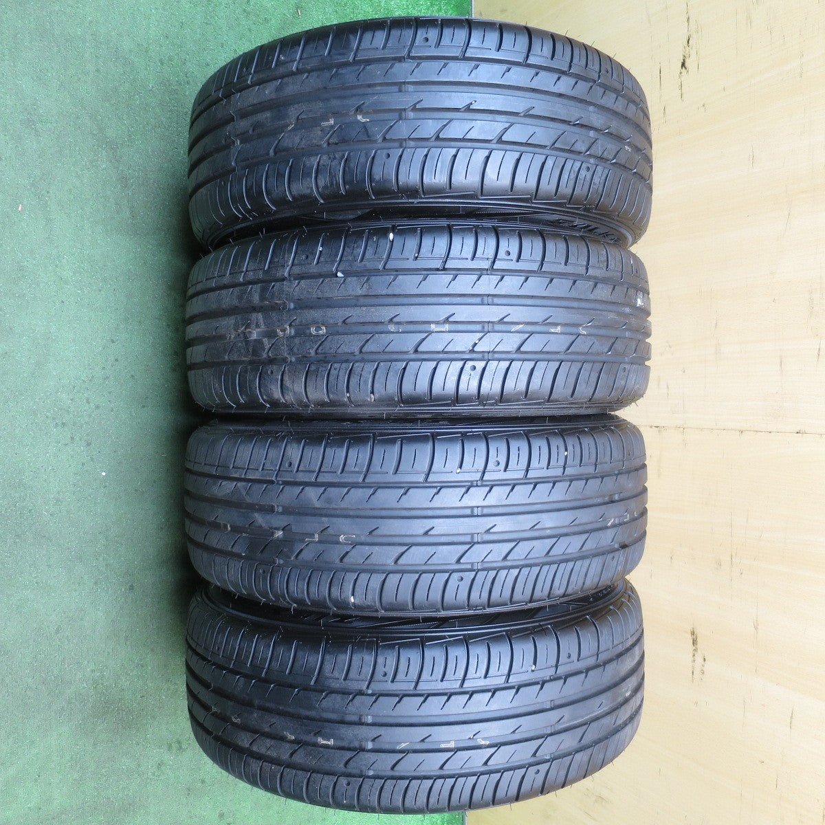 超バリ溝！23年！ほぼ10分★BBS RX214 195/55R16 ファルケン ZIEX ZE914 ECORUN 16インチ PCD100/4H★5080810NJノ