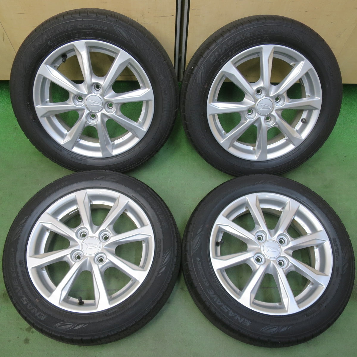キレイ★ダイハツ タント ムーヴ 等 純正 155/65R14 ダンロップ エナセーブ EC300+ 14インチ PCD100/4H★6051310イノ