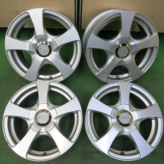 4本価格★Lilea E5 15インチ 15×6.5JJ 社外 アルミ ホイール PCD100 114.3/5H マルチ★5051303SYホ