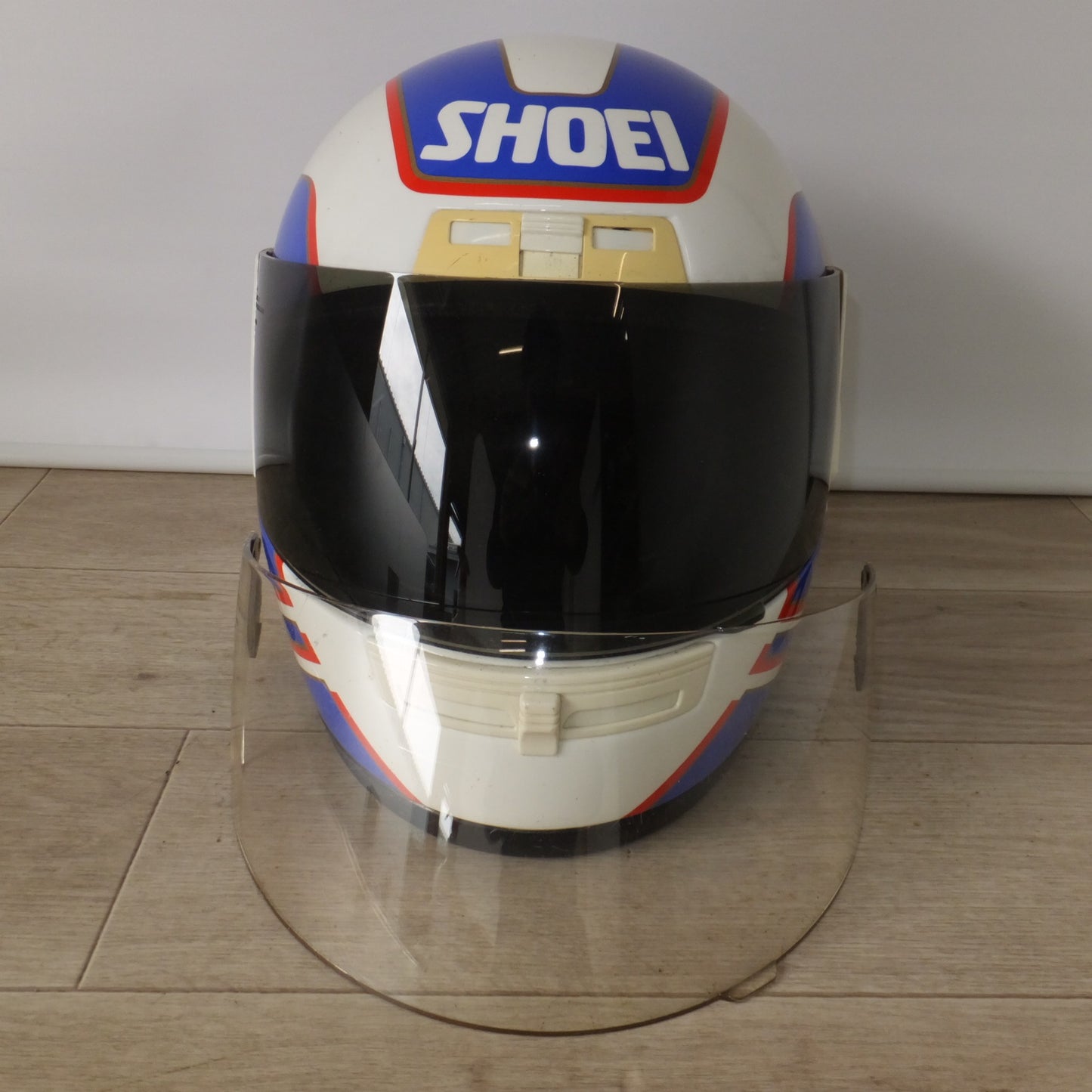[送料無料] 現状品★ショウエイ SHOEI フルフェイス ヘルメット GARDNER X8 レプリカ Mサイズ　スモークシールド C-10A 付★