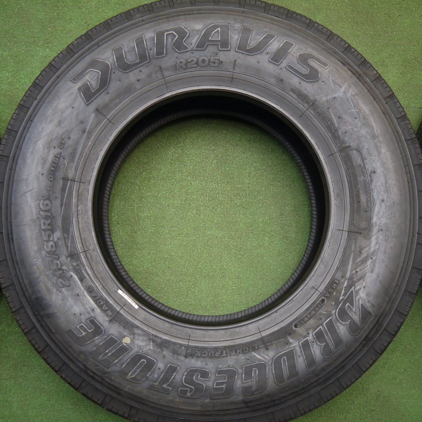 未使用！6本★トラック バン タイヤ 215/85R16 120/118L ブリヂストン デュラビス R205 DURAVIS 16インチ★6012705Hノタ