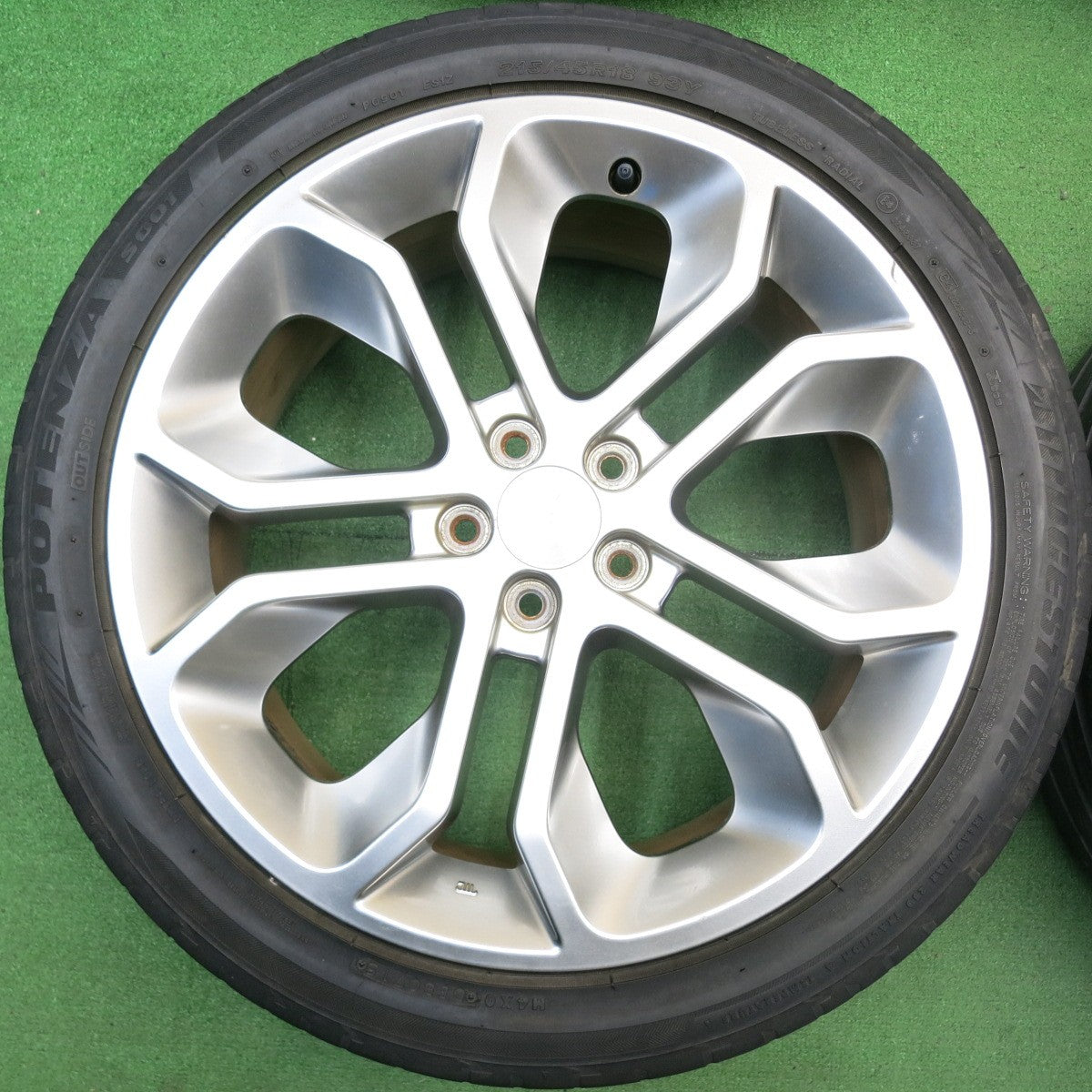 4本価格★スバル レガシィ ブリッツェン 純正 215/45R18 ブリヂストン ポテンザ S001 18インチ PCD100/5H★6022613HAノ