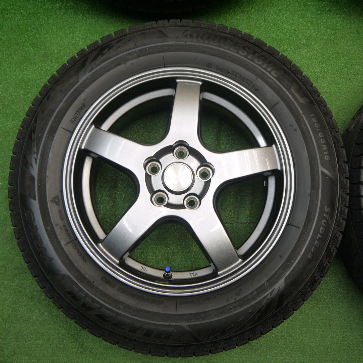 バリ溝！21年！キレイ！9.5分★プリウス 等 195/65R15 スタッドレス ブリヂストン ブリザック VRX3 Humanline ヒューマンライン 15インチ PCD100/5H★5111401KKス