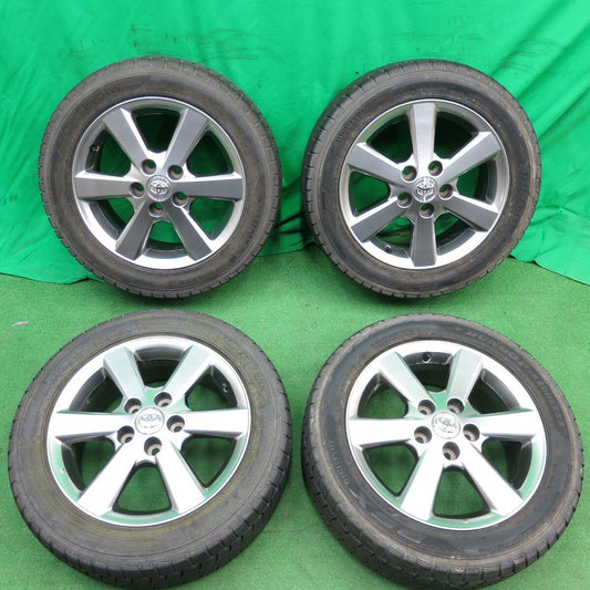 バリ溝！8.5分★トヨタ アイシス 純正 205/55R16 スタッドレス ダンロップ DSX 16インチ PCD114.3/5H★4042705ナス