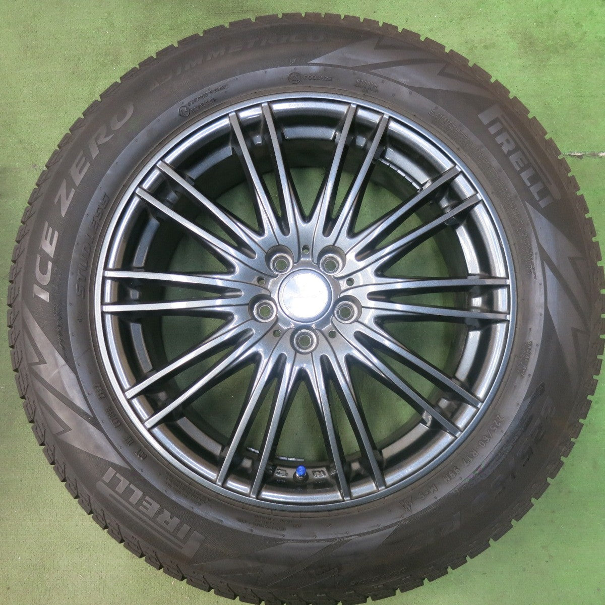 バリ溝！22年！キレイ！9分★XV 等 225/60R17 スタッドレス ピレリ アイスゼロ アシンメトリコ VELVA AGUDO ヴェルヴァ アグード 17インチ PCD100/5H★5102501SKス