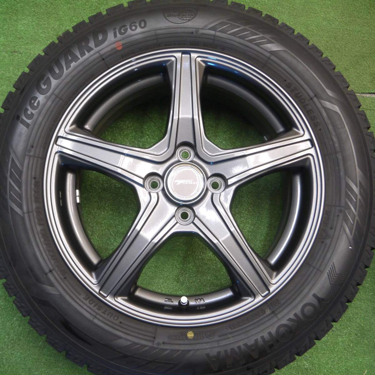 バリ溝！21年！キレイ！9.5分★スタッドレス 195/65R16 ヨコハマ アイスガード iG60 TOPRUN トップラン 16インチ PCD100/4H★5011709Hス
