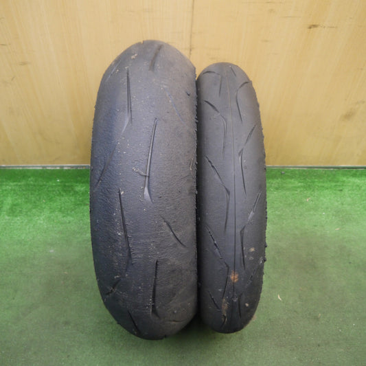 前後セット！2本★バイク タイヤ 120/600R17 180/640R17 ブリヂストン バトラックス レーシング R10R レース 17インチ CBR600RR 等★5092212Hノタ
