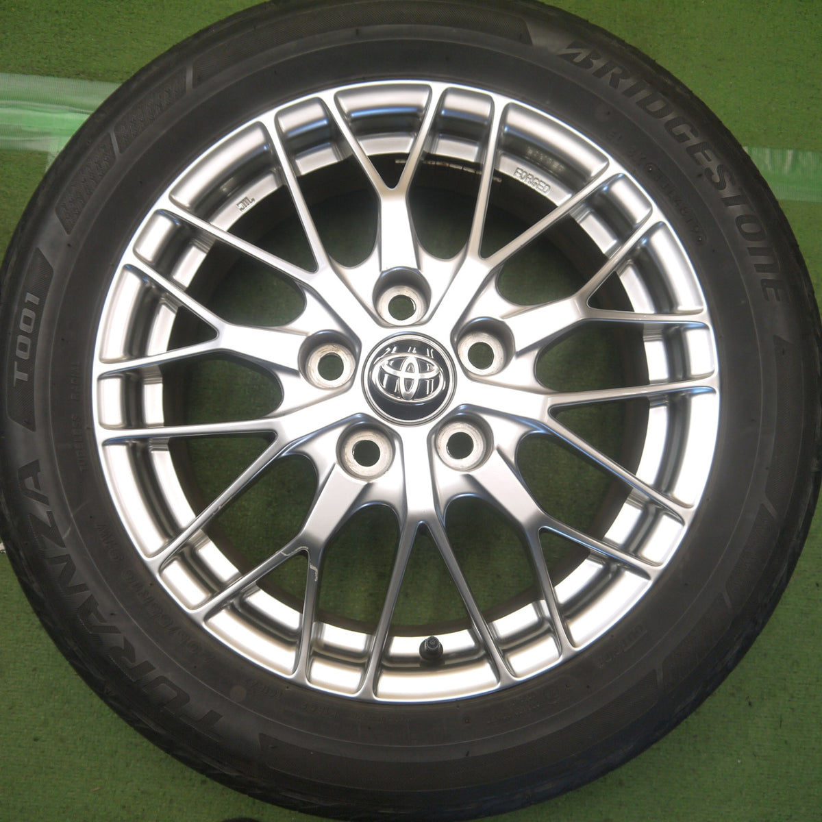 4本価格◎トヨタ 80系 ノア ヴォクシー 純正 BBS TY016 205/55R16 ブリヂストン トランザ T001 16インチ PCD114.3/5H◎6091506Hノ