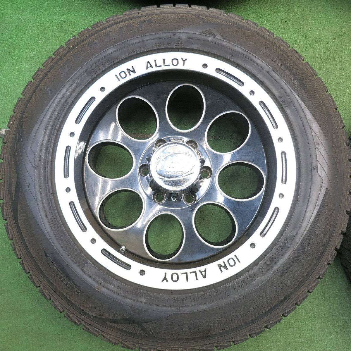 バリ溝！9.5分★iON ALLOY 265/60R18 スタッドレス ダンロップ ウインターマックス SJ8 社外 アルミ 18インチ PCD139.7/6H★6052805HAス