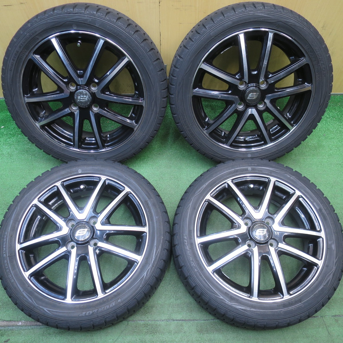 4本価格★スタッドレス 165/55R15 ダンロップ ウインターマックス WM01 STRANGER ストレンジャー 15インチ 軽サイズ PCD100/4H★6051308NJス