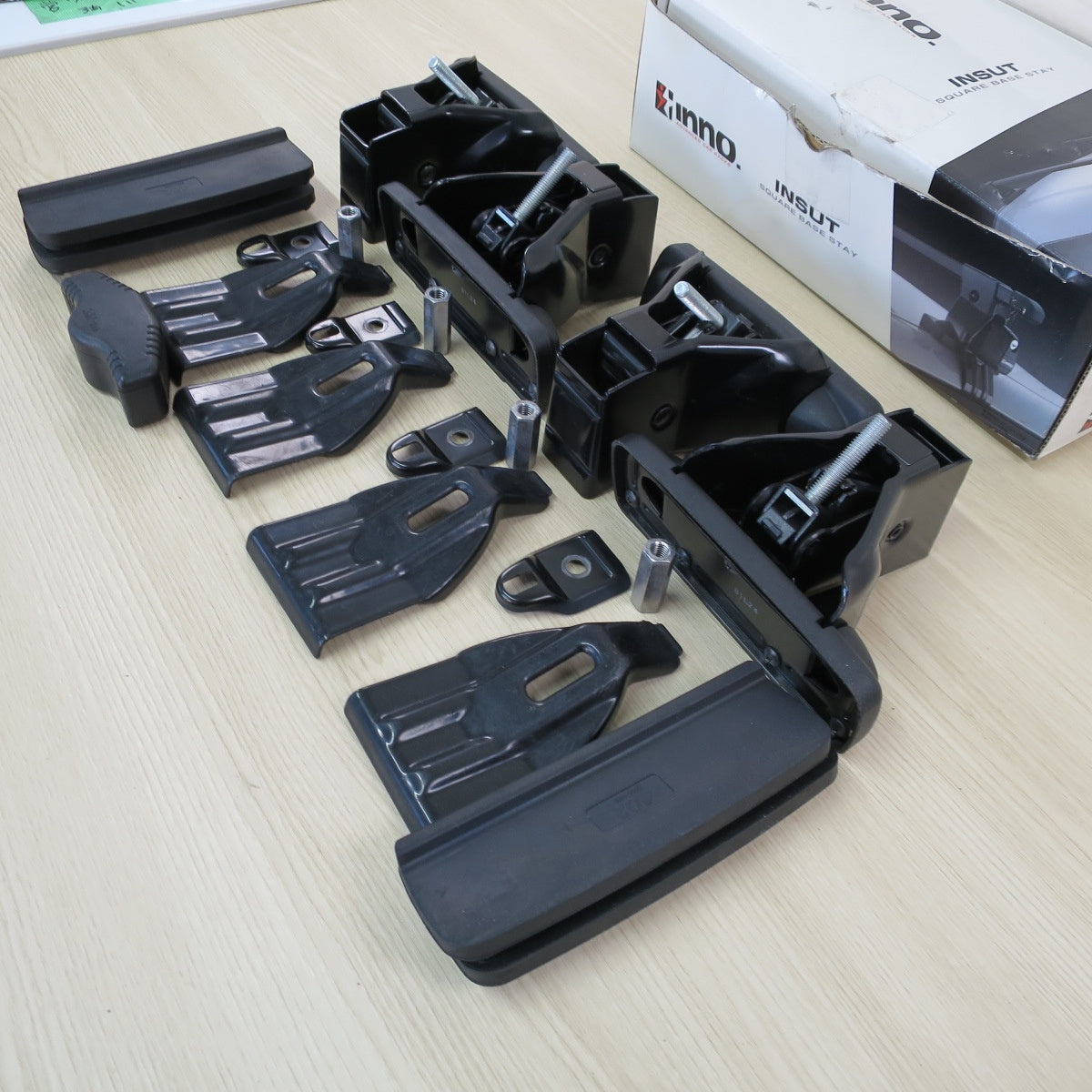 鍵付き☆inno. カーメイト スクエアベースステー INSUT システム キャリア & ウィンター キャリア 取付 フック セット K320 イノー カー パーツ☆ [送料無料]