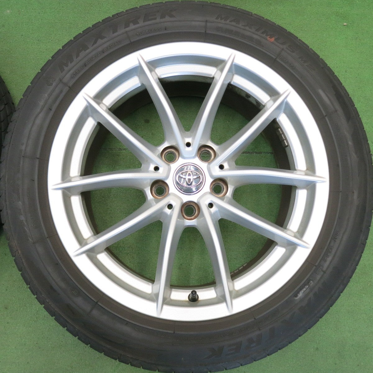 バリ溝！24年！キレイ！8.5分◎トヨタ スープラ A90 SZ GR BMW Z4 等 純正 225/50R17 255/45R17 マックストレック MAXIMUS M2 M1 17インチ PCD112/5H◎6070509HAノ
