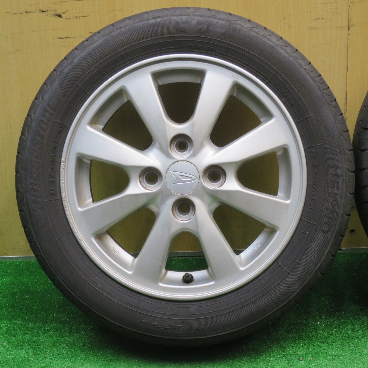 4本価格！24年★ダイハツ タント ムーヴ 等 純正 155/65R14 ブリヂストン NEWNO ニューノ 14インチ PCD100/4H★5110311NJノ