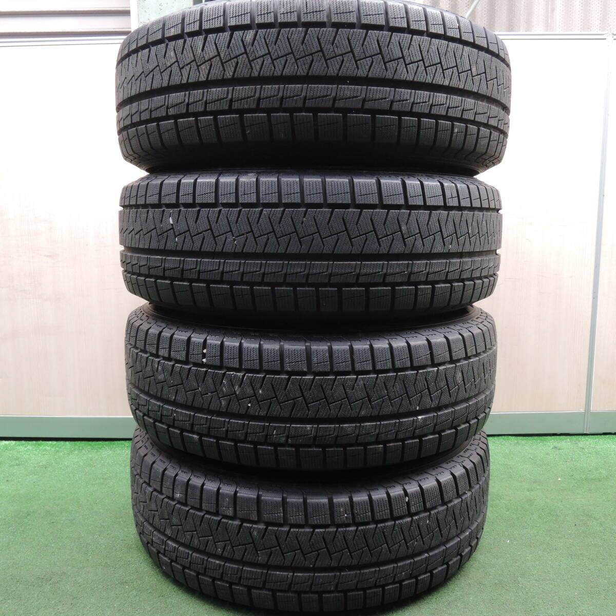 バリ溝！9.5分以上★スタッドレス 225/65R17 ピレリ アイスアシンメトリコ プラス EuroSpeed MANARAY PCD114.3/5H★3122919HAス