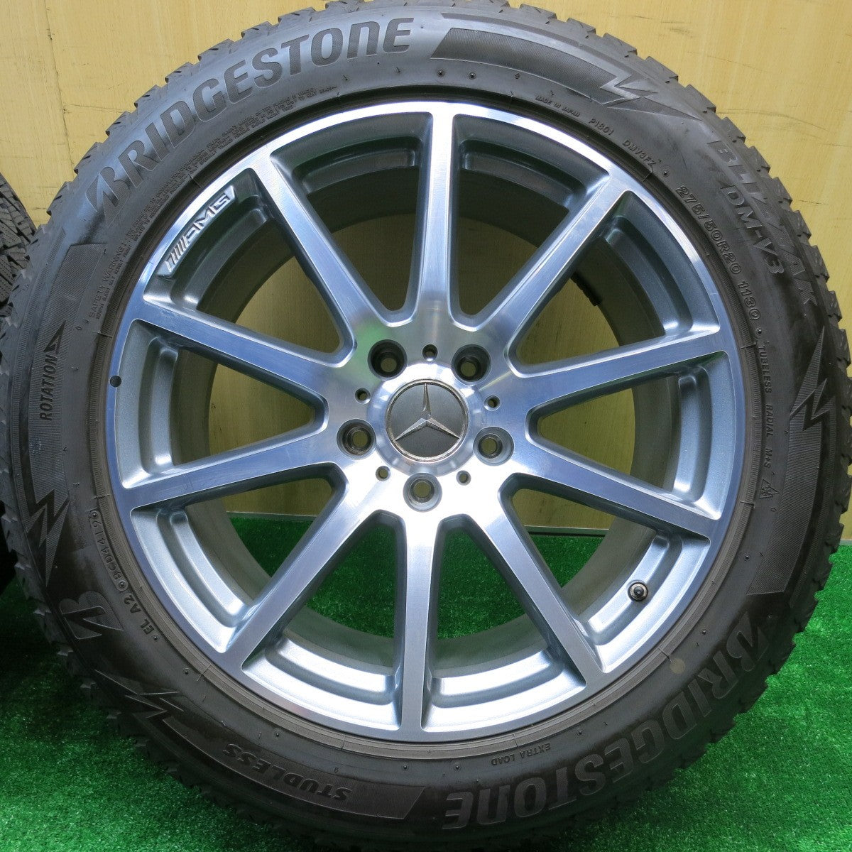 バリ溝！キレイ！9分★ベンツ Gクラス W463 A G63 ゲレンデ 純正 AMG 275/50R20 スタッドレス ブリヂストン ブリザック DM-V3 20インチ PCD130/5H★5100911HAス