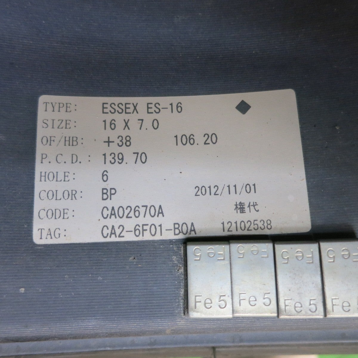 4本価格！22年★essex ES-16 CRS 215/65R16C 109/107S ヨコハマ PARADA PA03 エセックス 16インチ PCD139.7/6H★5071305HAノ