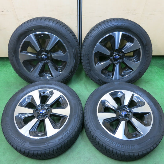 [送料無料] キレイ！20年★スバル SJ フォレスター 純正 ENKEI 225/60R17 スタッドレス ブリヂストン ブリザック DM-V3 エンケイ PCD100/5H★4111907SYス