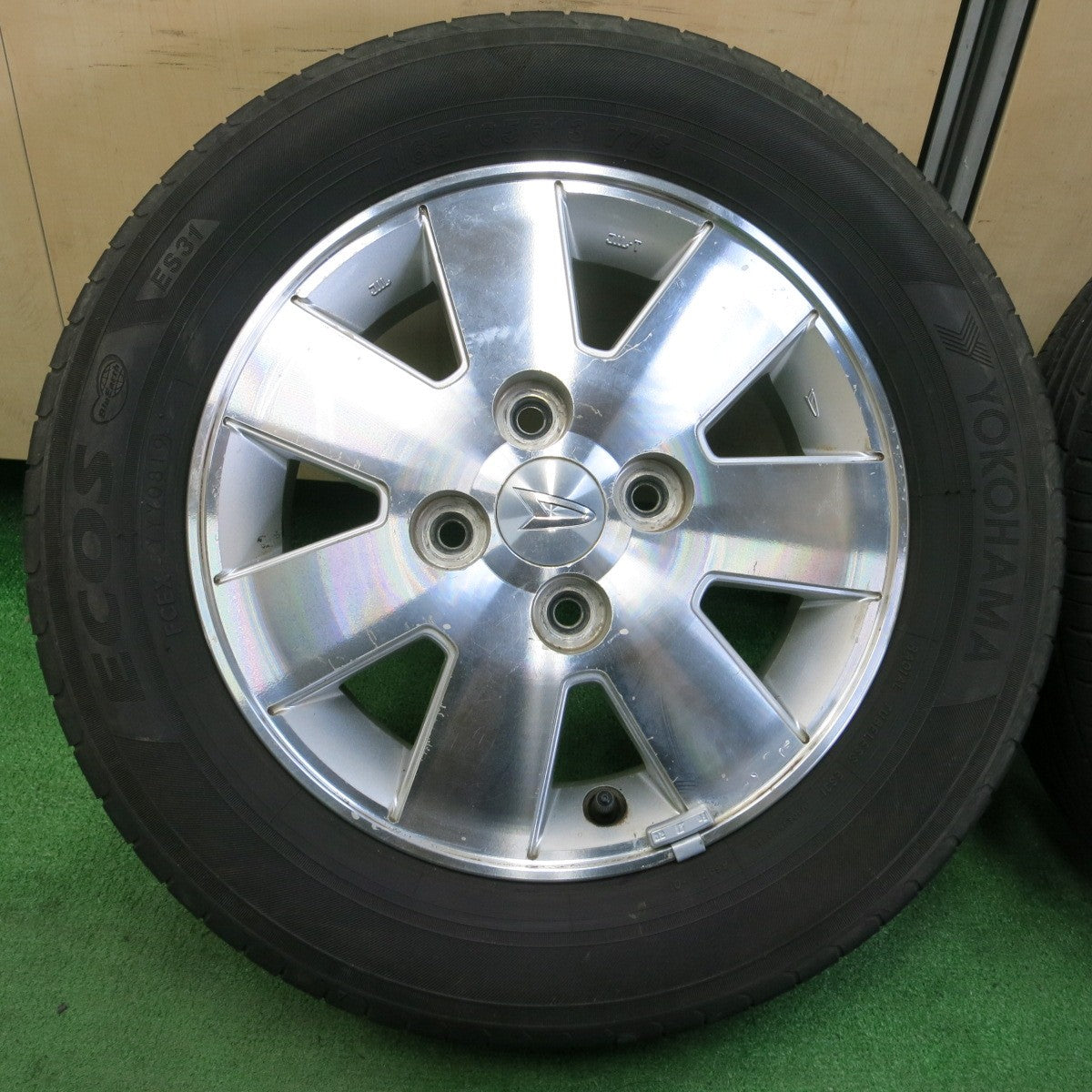 *送料無料* 4本価格★ダイハツ アトレー 純正 165/65R13 ヨコハマ エコス ES31 13インチ PCD100/4H★4042903イノ