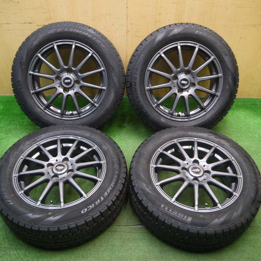 バリ溝！キレイ！9分★スタッドレス 175/65R15 ピレリ アイスアシンメトリコ TEAD テッド 15インチ PCD100/4H★5012213Hス