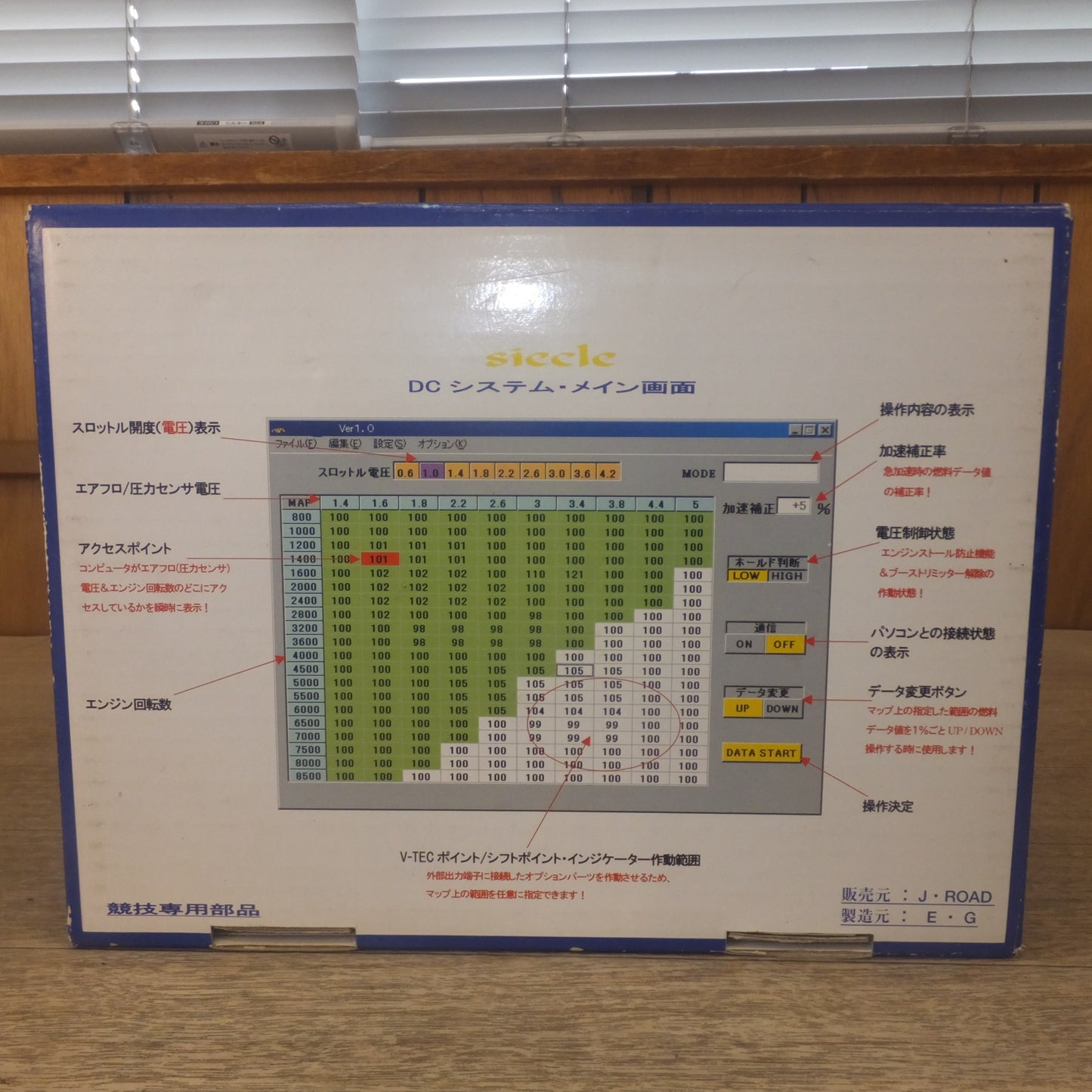 [送料無料] 現状品★J-ROAD siecle DCシステム DC SYSTEM Ver1.0 FJE-0235　ECU Direct control system★