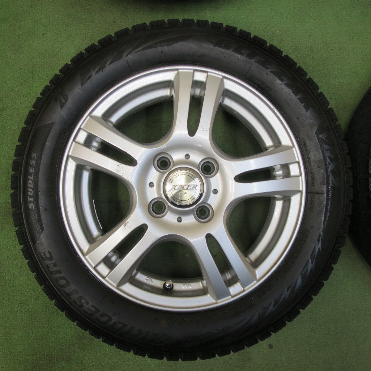 バリ溝！24年！9分★スタッドレス 155/65R14 ブリヂストン ブリザック VRX2 JOKER ジョーカー 14インチ PCD100/4H★5111204TTス