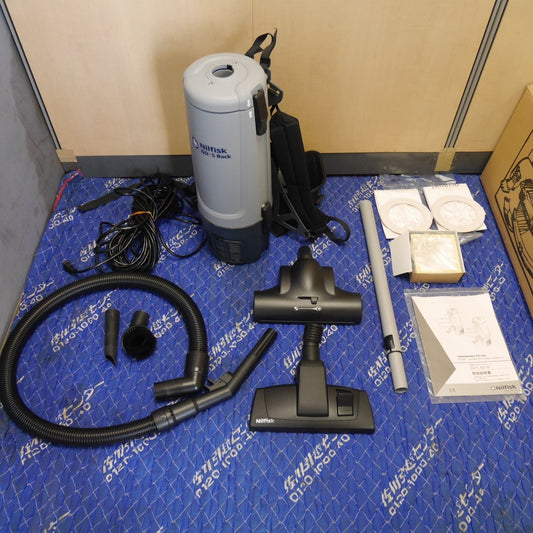 [送料無料] ほぼ未使用！美品☆Nilfisk ニルフィスクアドバンス 背負い式 クリーナー GD 5 Back 屋内用 100V コード式 ドライ 業務用 集塵機 集じん機 掃除機☆