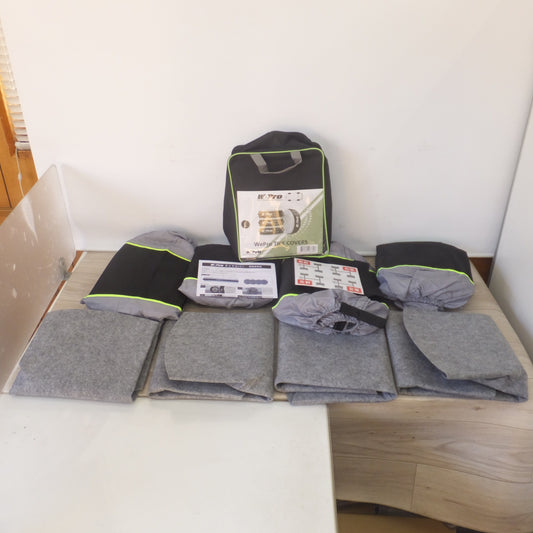 [送料無料] 美品★WePro タイヤカバー TYRE COVERS Lサイズ　タイヤカバー フェルトカバー 各 4枚 セット★