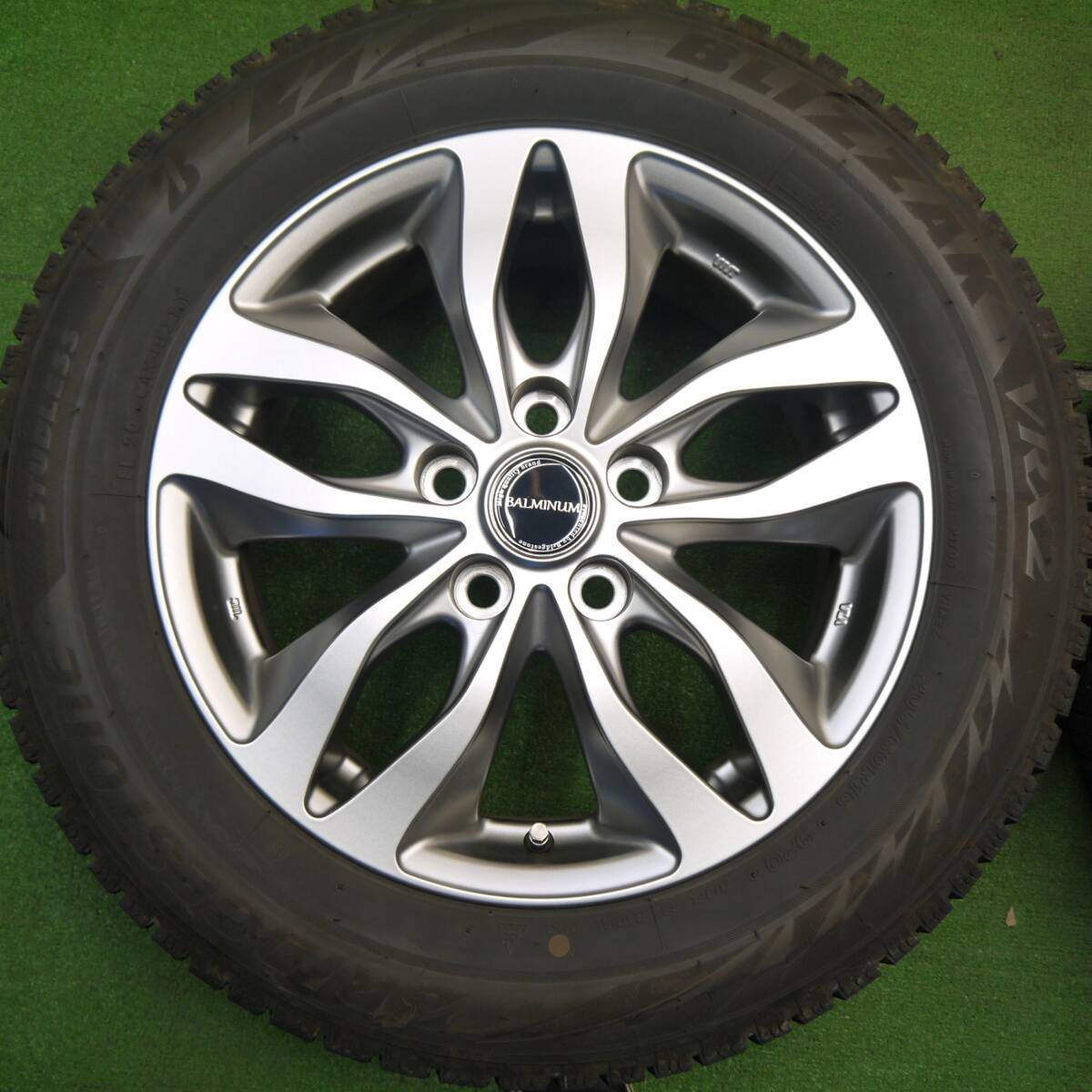 バリ溝！23年！キレイ！9分★スタッドレス 205/60R16 ブリヂストン ブリザック VRX2 BALMINUM バルミナ 16インチ PCD114.3/5H★5031710Hス