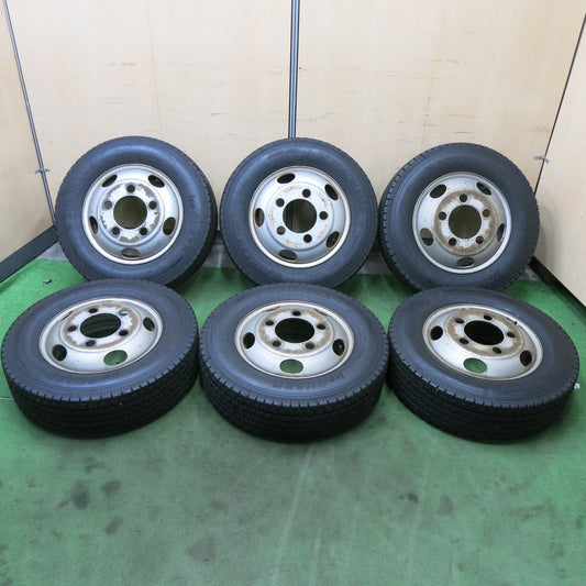 6本価格！23年★トラック タイヤ 205/75R16 113/111L 12PR スタッドレス ヨコハマ アイスガード iG91 TOPY スチール ホイール 16インチ PCD203.2/5H★6012302ナス