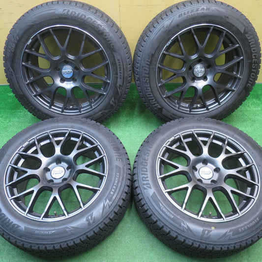 バリ溝！22年！キレイ！9分★RMP 028F 225/60R18 スタッドレス ブリヂストン ブリザック DM-V3 18インチ PCD114.3/5H★5111301NJス