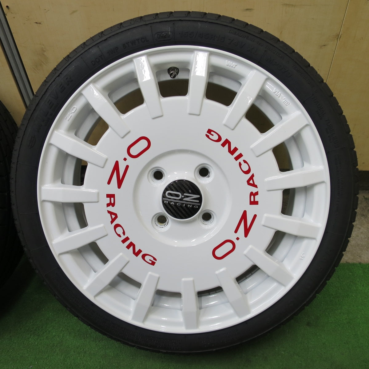 ほぼ未使用！25年！美品★O・Z RACING Rally Racing 165/45R16 ミレバー ハーモニック プラス OZ ラリー レーシング 16インチ PCD100/4H★6021601ナノ