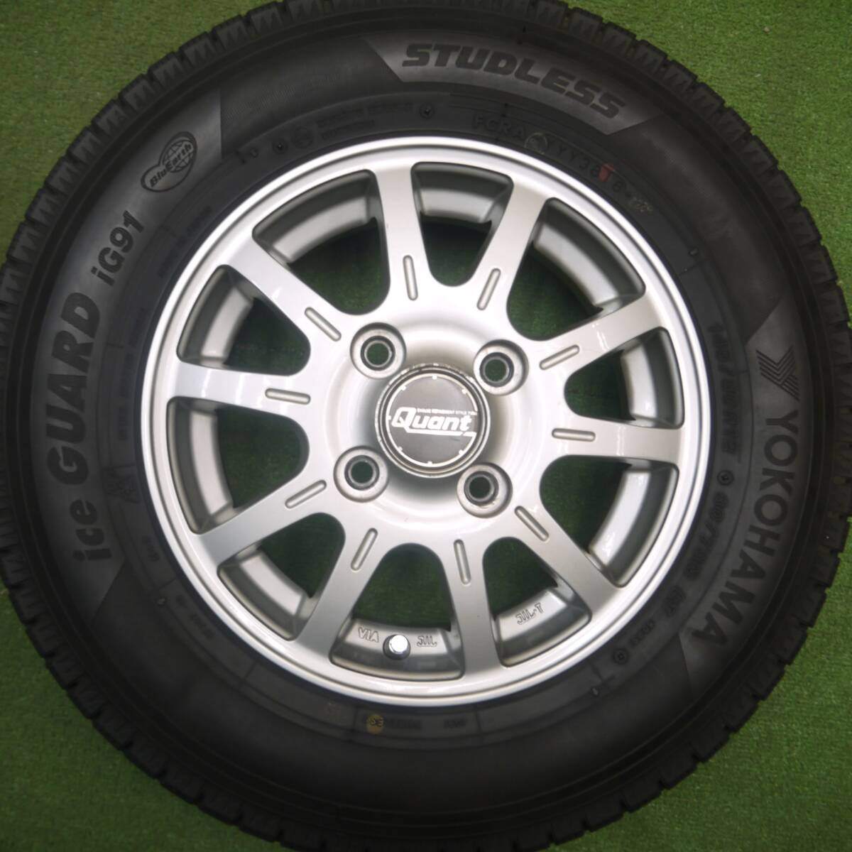 4本価格★スタッドレス 145/80R12 80/78N ヨコハマ アイスガード iG91 Quant 12インチ PCD100/4H★5021701Hス