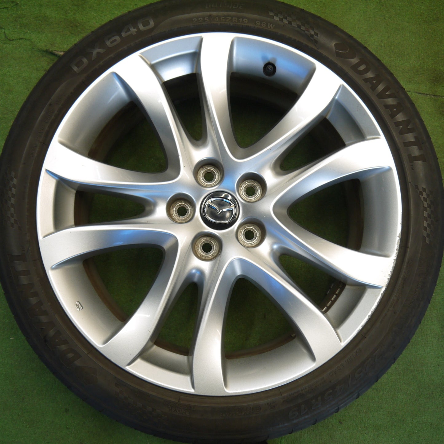 4本価格★マツダ アテンザ ワゴン 純正 225/45R19 ダヴァンティ DX640 19インチ PCD114.3/5H★6042810Hノ