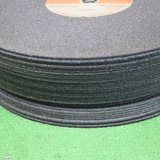 未使用！35枚まとめ売り◆RESIBON レヂボン カット RC 切断 砥石 405×3×25.4 A30P BF MAX.SPEED 63m/s 2900rpm 替刃 赤 黒②◆