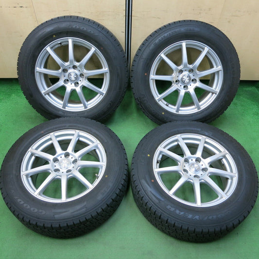 バリ溝！キレイ！9.5分★スタッドレス 225/65R17 グッドイヤー アイスナビ SUV ravrion ラブリオン PCD114.3/5H★4092001SYス
