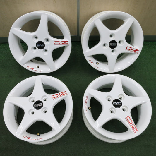 *送料無料* キレイ★スズキ カルタス 純正 O・Z RACING ホイール 14インチ 14×5.5JJ OZレーシング PCD100/4H★4061103NJホ