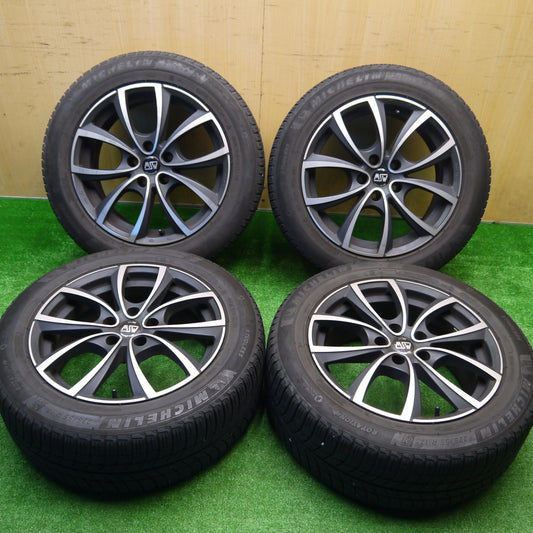 キレイ★BMW 等 O・Z MSW27 225/55R17 スタッドレス ミシュラン X-ICE3+ OZ 17インチ PCD112/5H★5102003Hス
