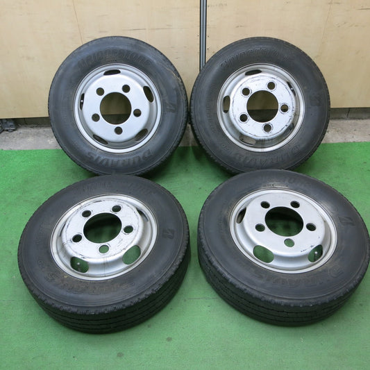 バリ溝！21年！8.5分★日野 デュトロ 純正 TOPY スチール 195/75R15 109/107N ブリヂストン デュラビス R207 トラック DURAVIS PCD203.2/5H★5022501ナノ